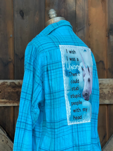 I Wish I Was A Unicorn- NEW COLOR Bahama Blue